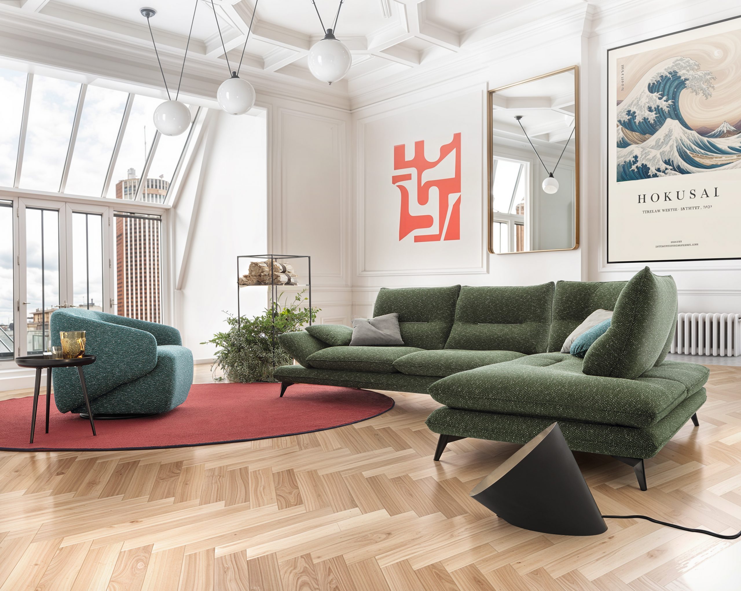 Résultat après photomontage de Mobilier Gallery Tendances pour le Libra Aerre, mettant en valeur l'aménagement et le mobilier avec un design soigné et une présentation harmonieuse.