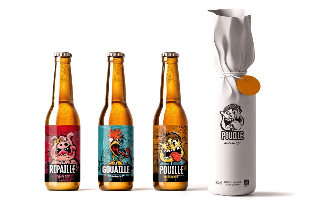Mockup bières Goz création graphique